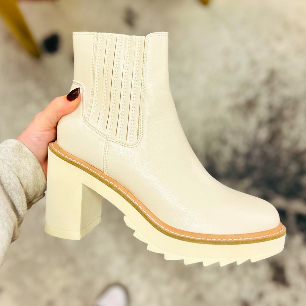 White Booties Brand New